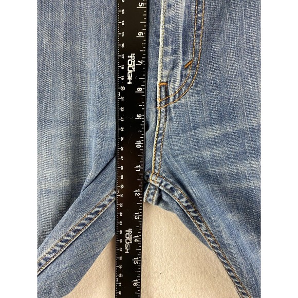 Levi's 559 Jeans Mens 36 x 32 Blue Relaxed Straight Dark Wash Distressed Demin - Picture 6 of 16